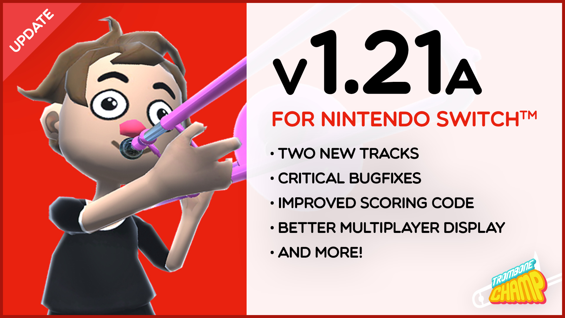 Version 1.21A comes to the Nintendo Switch™